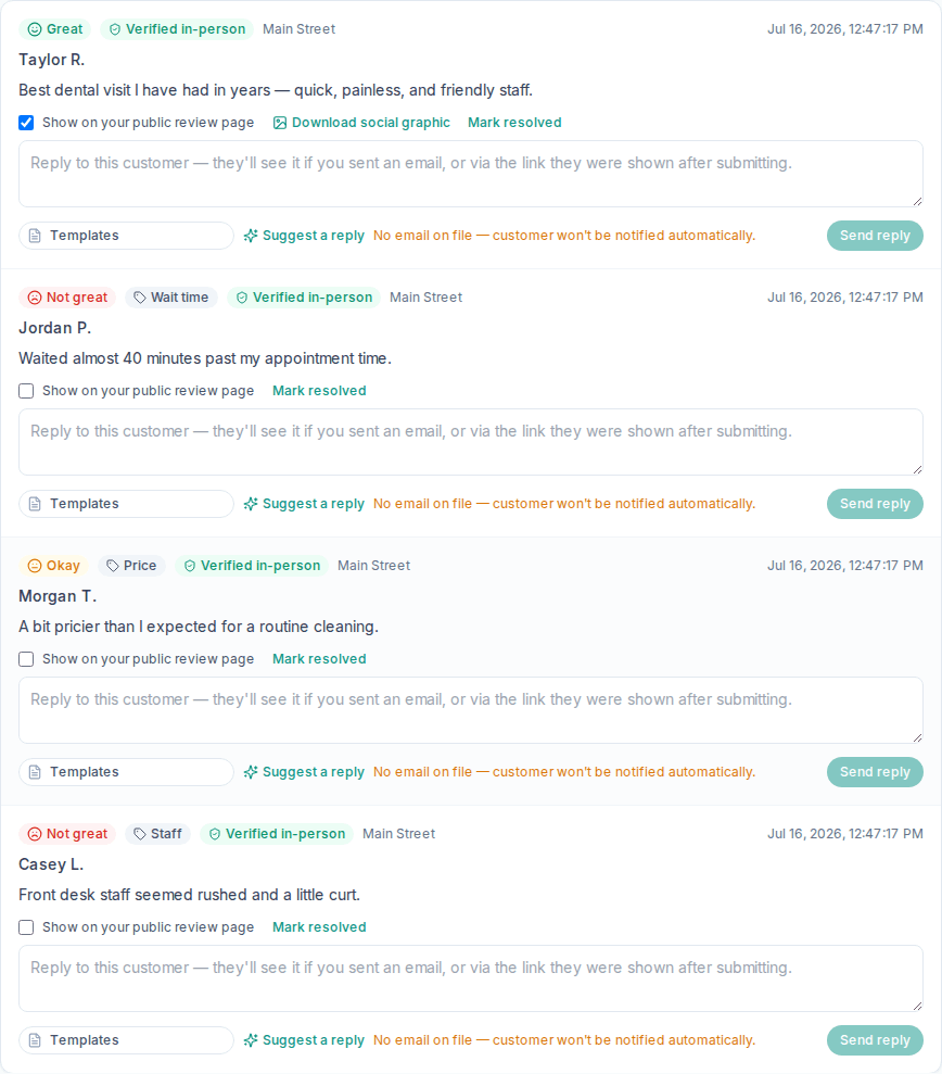 See patterns, not just complaints